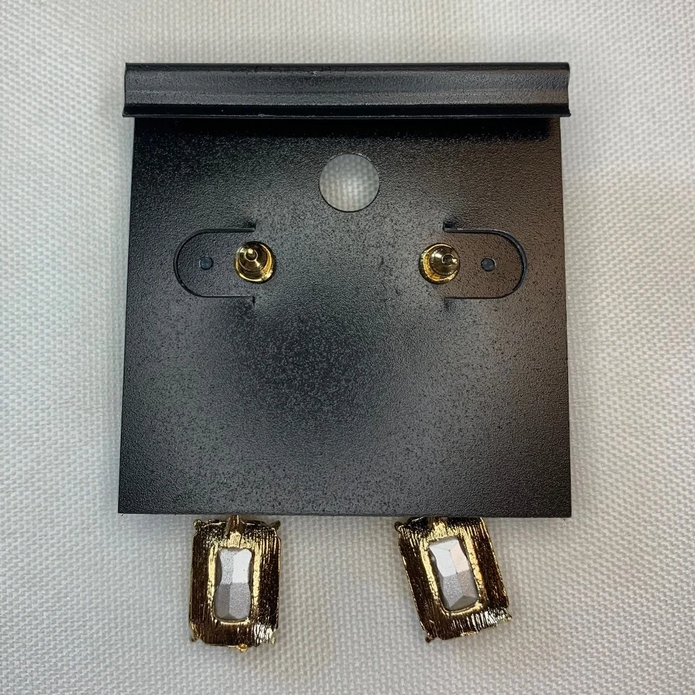 NWT Saks Fifth Avenue Beautiful Butterfly Pierced Dangle Earrings w/ Yellow Cabs